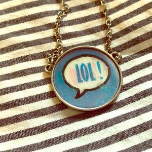 LOL/OMG pink and blue changing necklace